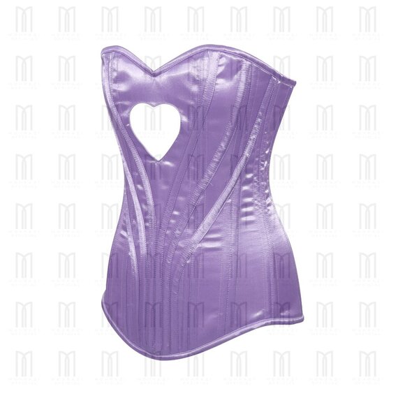 Mohrazi Official Light Purple Heavy Boned Overbust Corset | Heart Shape - Picture 2 of 3